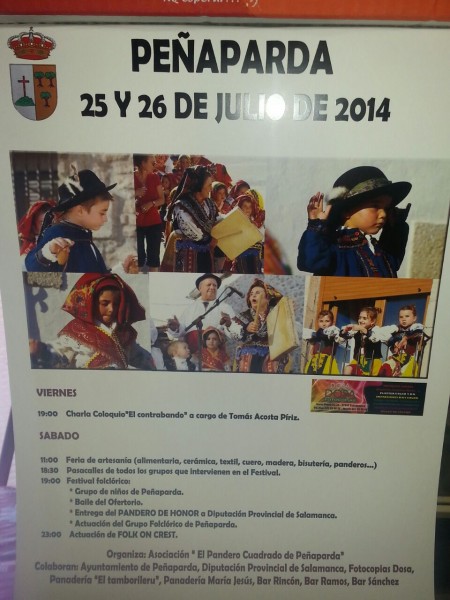 Fiesta del pandero 2014. 25 y 26 de julio